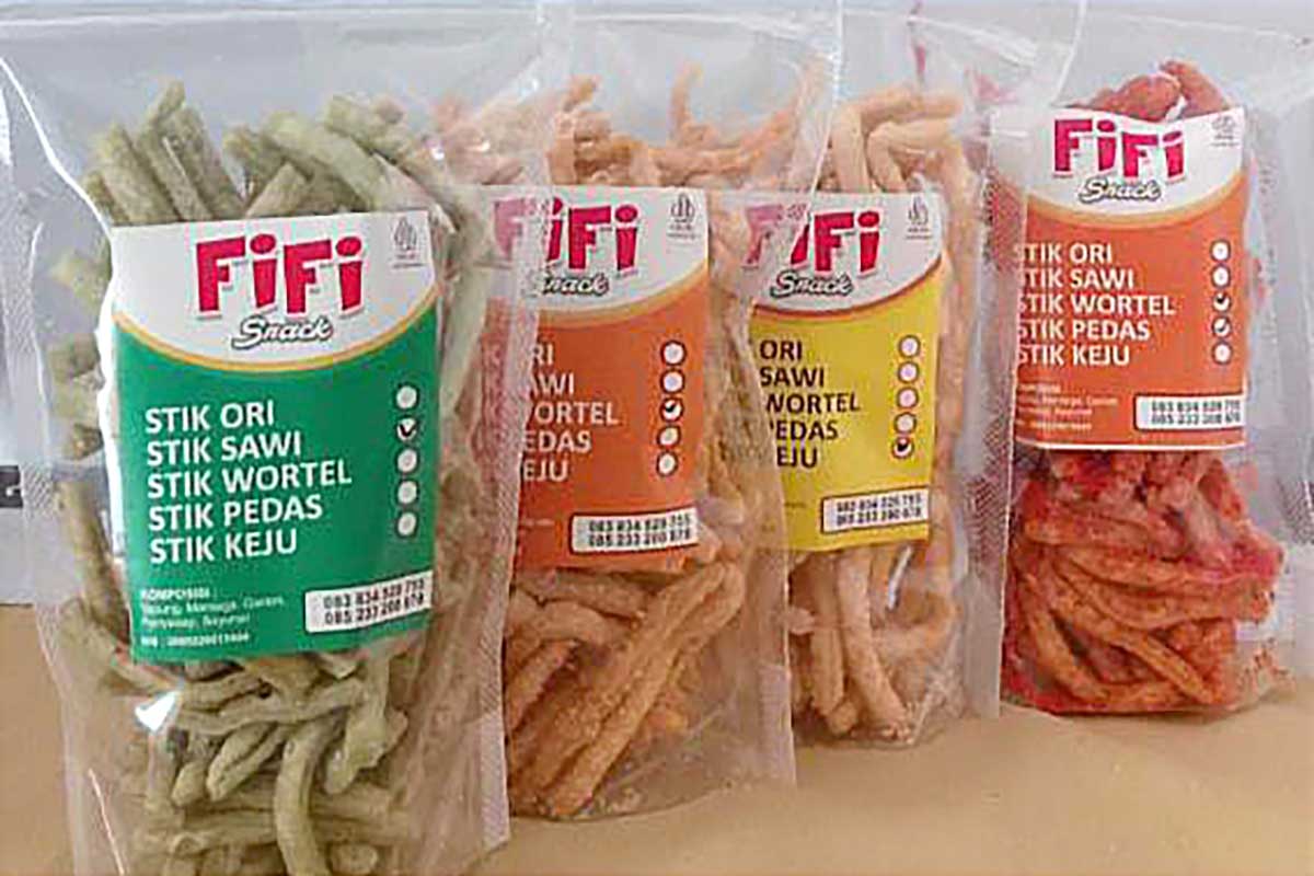 Fifi Snack, stik sayur camilan sehat dari sayuran segar yang disukai anak muda. (ist) - Stik Sayur 'Fifi Snack' Camilan Sehat Disukai Anak Muda