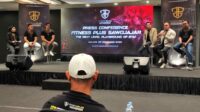 Founder Fitness Plus Indonesia, Dith Satyawan, menjawab pertanyaan awak media. (rhd) - Fitness Plus Hadir di Sawojajar, Jawab Kebutuhan Mega Gym 24 Jam di Timur Kota Malang