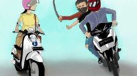 Ilustrasi begal. (ist) - Aksi Pembegalan Kembali Terjadi di Jember, Motor Emak-emak Dibawa Kabur