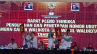 Pengundian Nomor Urut Calon Wali Kota dan Wakil Wali Kota Kediri