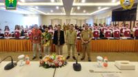 Kepala Disnaker PMPTSP Kota Malang bersama para pemateri dan peserta. (ist) - Disnaker PMPTSP Berikan Pelatihan Pencaker Desain Multimedia, Manfaatkan DBHCHT