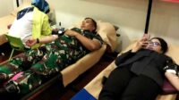 Kodim 0833/Kota Malang turut donor darah di Swiss Bellin Hotel. (ist) - Kodim 0833/Kota Malang Turut Donor Darah di Swiss Bellin Hotel