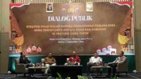 POLRI gelar diskusi publik dalam rangka pengamanan Pilkada 2024, menghadirkan narasumber dari Polda Jatim, KPU Jatim, Bawaslu Jatim dan Akademisi dari Universitas Brawijaya. (afi) - POLRI Siapkan Strategi Pengamanan Pilkada 2024 di Jawa Timur