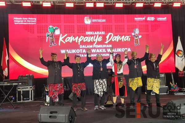 Deklarasi Kampanye Damai Jadi Komitmen Bersama Paslon dan Forkopimda Kota Malang