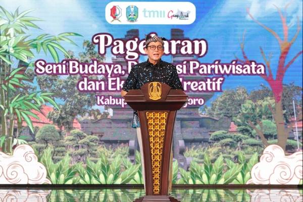 Pj. Bupati Bojonegoro Hadiri Pagelaran Seni di TMII, Berharap Dongkrak Pariwisata dan UMKM