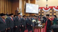 Proses pelantikan 50 anggota DPRD Kabupaten Malang. (ist) - 50 Anggota DPRD Kabupaten Malang Masa Jabatan 2024-2029 Resmi Dilantik