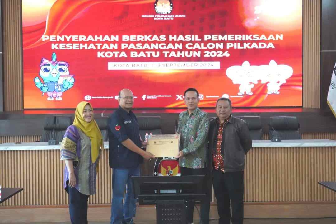 RS Karsa Husada Batu Serahkan Hasil Pemeriksaan Kesehatan, Semua Paslon Memenuhi Syarat