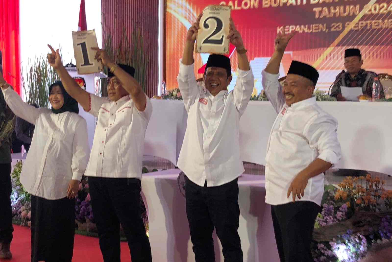 Pengundian Nomor Urut, KPU Kabupaten Malang Tetapkan Salaf Nomor Urut 1 dan GUS Nomor 2