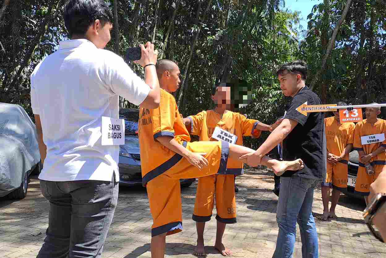 10 Anggota Pesilat PSHT Lakukan 77 Adegan Dalam Rekonstruksi Pengeroyokan Karangploso