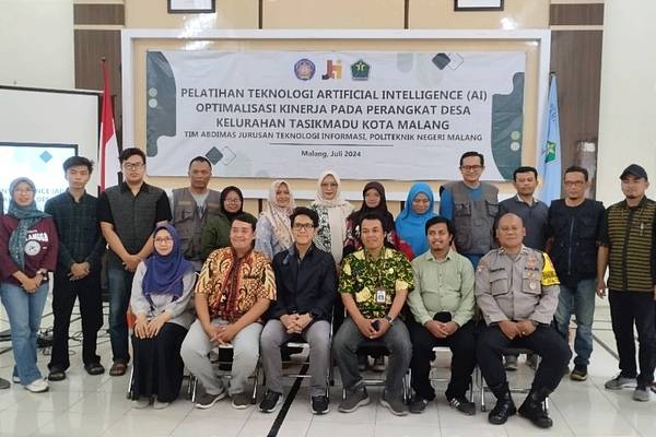Tim Abdimas Polinema Berikan Pelatihan Pemanfaatan AI Bagi Staf Kelurahan Tasikmadu