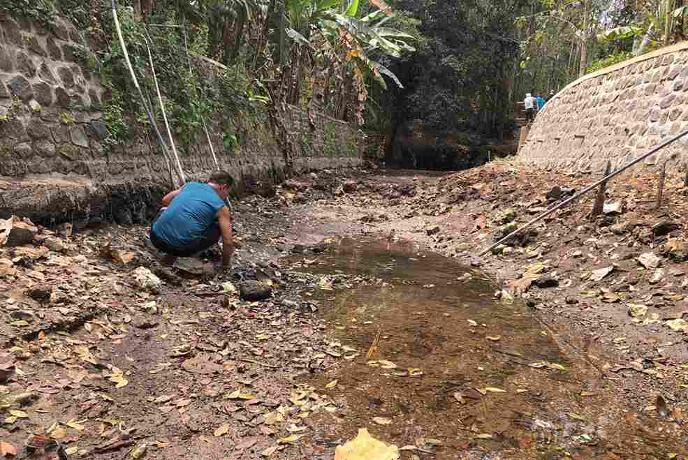 Umbulan Sengkareng Ambles, Ribuan Hektar Sawah Warga Terancam Kekeringan