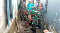 Babinsa Klojen Dukung Sanitasi Bangun Jamban Sehat Warga Samaan