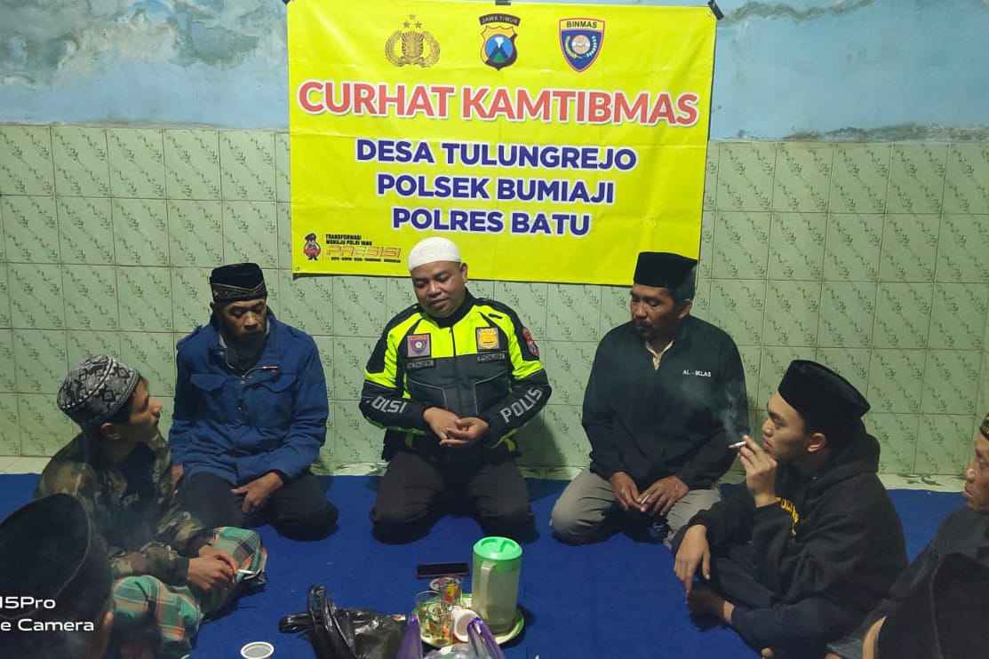 Bripka Taufikurahman, Bhabinkamtibmas Bumiaji Giat Belanja Masalah Lewat Curhat Kamtibmas