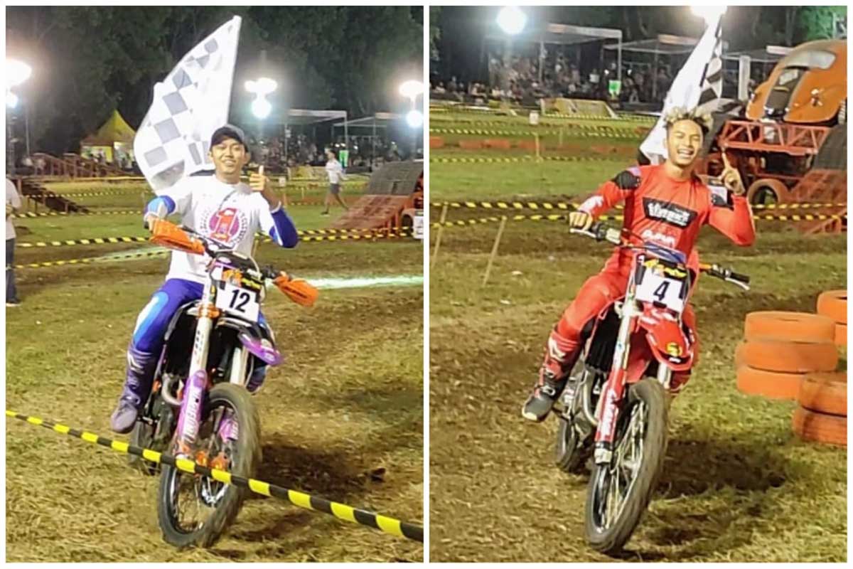 Lantian Juan (nomor 12) raih juara umum Trial Game Dirt 2024, Zidane Alnesa (nomor 4) raih juara seri Malang. (rhd) - Lantian Juan Pertahankan Juara Umum Trial Game Dirt, Zidane Alnesa Tercepat Seri Malang