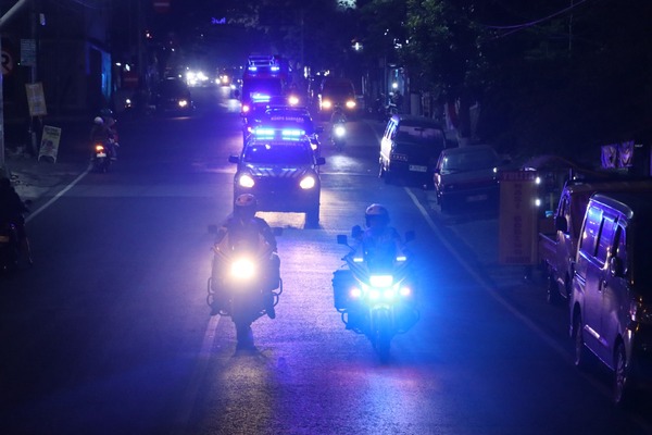 Polres Batu Gelar Patroli Skala Besar Jelang Pelantikan Presiden RI