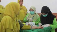 Persit Kodim 0833 Gelar Senam Bersama dan Posbindu Rutin