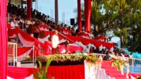 Keseruan Upacara Peringatan HUT Ke-23 Kota Batu dan HUT ke-79 Propinsi Jatim di Stadion Gelora Brantas