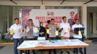 Press Conference Polres Jember soal tindak pidana aborsi. (Seru.co.id/amb) - Tindakan Aborsi Mahasiswi di Jember Ternyata Dilakukan Lebih dari Sekali