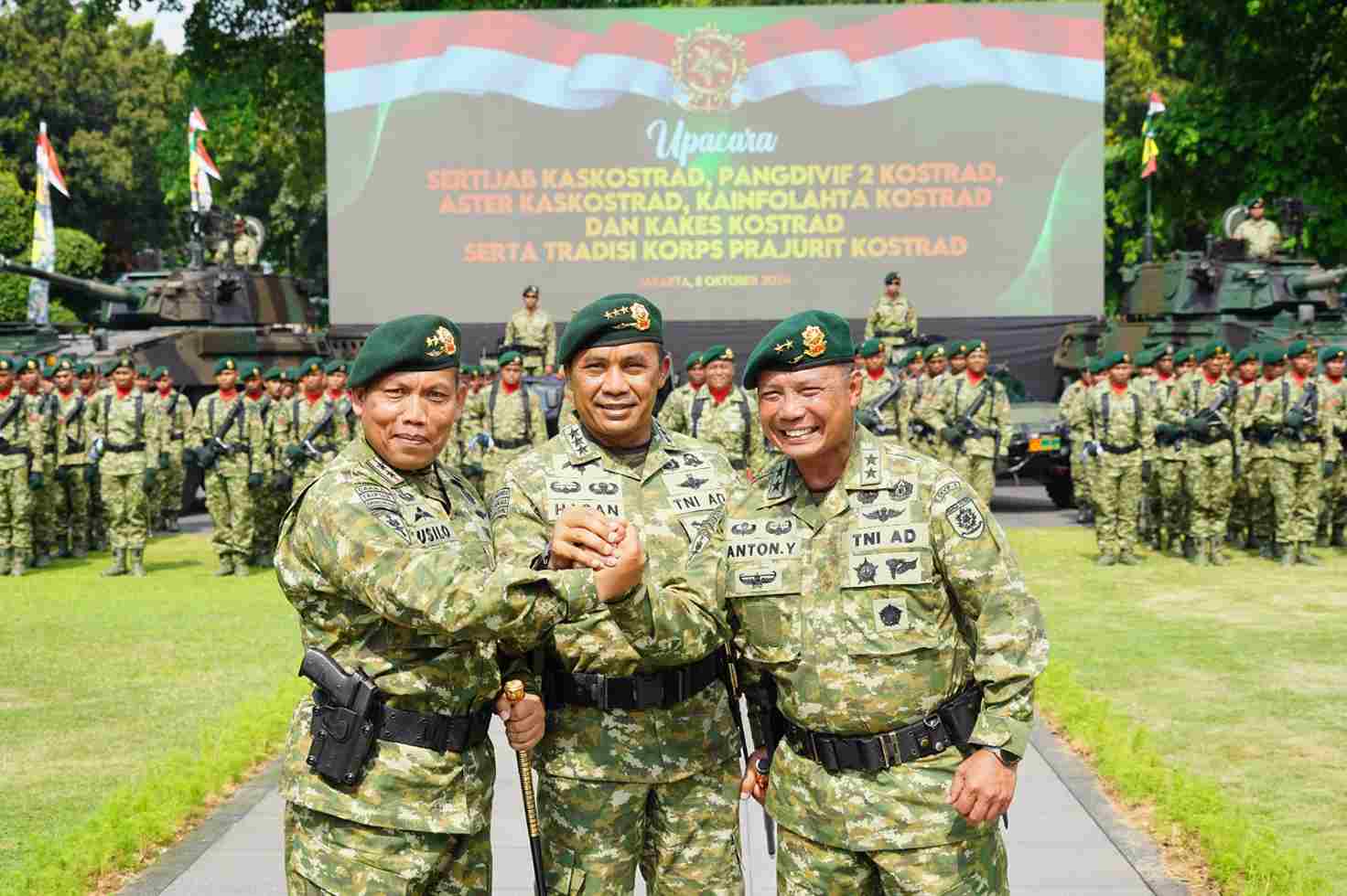 Tongkat Komando Pangdivif 2 Kostrad Malang Berpindah Tangan