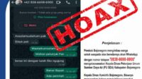 Waspada Akun WhatsApp Palsu Mengatasnamakan Kadin PU SDA Bojonegoro