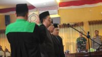DPRD Nganjuk Menggelar Rapat Paripurna dengan Agenda Pengambilan Sumpah/Janji Pimpinan Periode 2024 - 2029