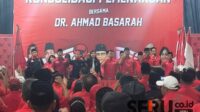 Ahmad Basarah bakar semangat pemenangan Sam HC-Ganis dan Risma-Gus Hans. (rhd) - Ahmad Basarah Bakar Semangat Pemenangan Sam HC-Ganis dan Risma-Gus Hans