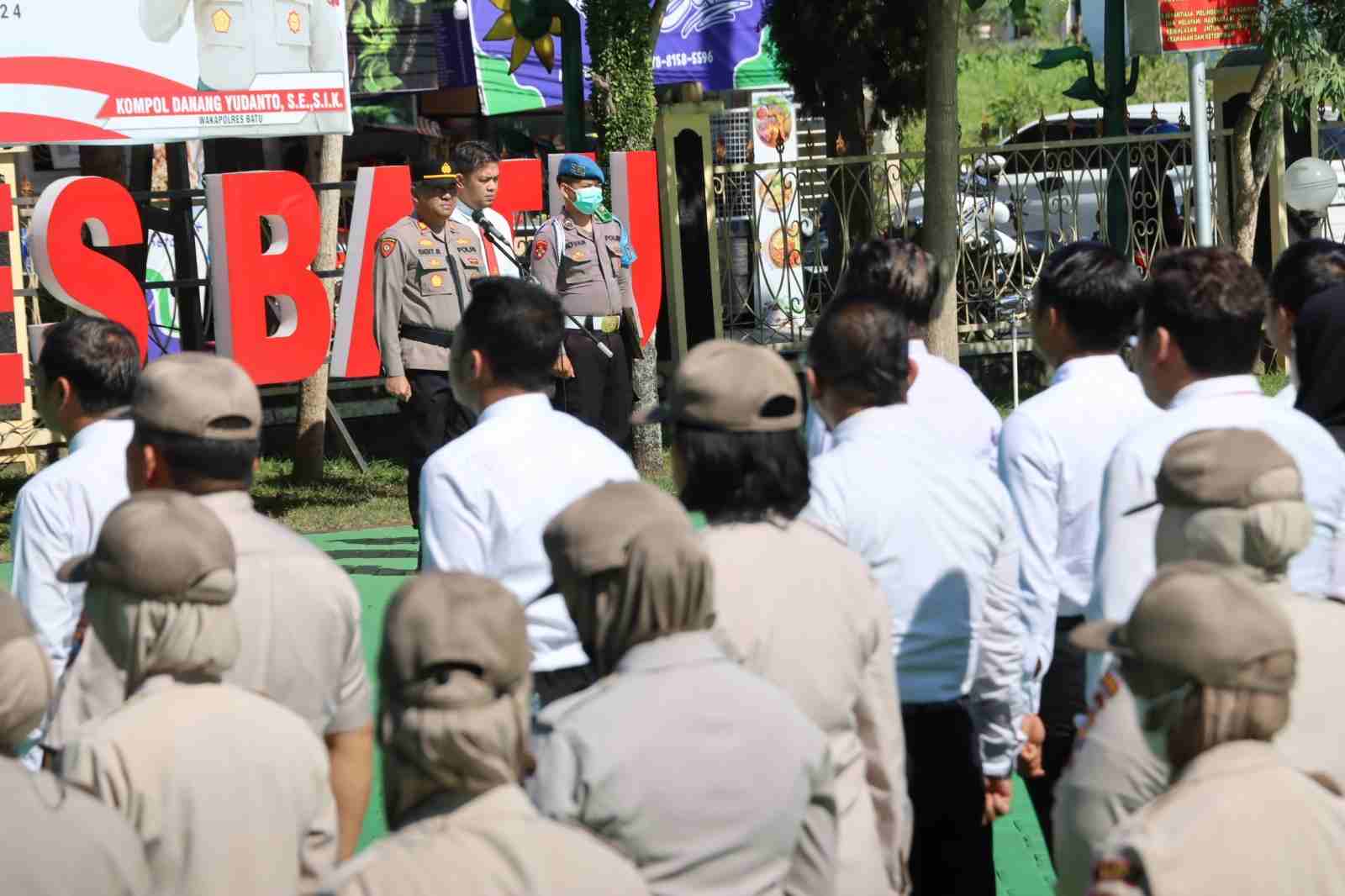 Apel Jam Pimpinan Polres Batu Tekankan Lagi Netralitas Polri Dalam Pilkada 2024