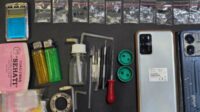 Barang bukti milik pelaku pengedaran Narkoba. (ist) - Konsumsi dan Edarkan Narkoba, Seorang Kakek di Dampit Diringkus Polisi