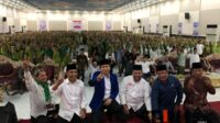 Calon Wakil Gubernur Jatim, Emil Elestianto Dardak tengah menghadiri kegiatan doa dan pengajian umum bersama muslimat NU. (Seru.co.id/wul) - Emil Dardak Optimis Paslon GUS Menang Pilkada 2024
