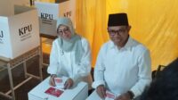 Nyoblos di TPS 08 Sumberejo, Nurochman Akui Santai Tanpa Beban