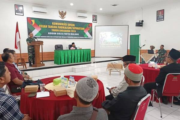 Kodim 0833 Kota Malang Gelar Komsos Cegah Radikalisme dan Separatisme