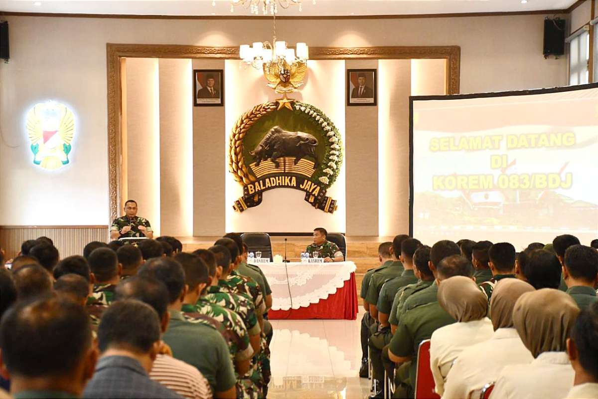 Danrem 083/Bdj berikan arahan penting kepada Prajurit dan ASN. (ist) - Danrem 083/Bdj Berikan Arahan Penting kepada Prajurit dan ASN