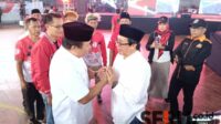 Dukungan mantan Wabup Jember, Kiai Muqit pada Paslon nomor 1. (Seru.co.id/amb) - Hadiri Acara 'Wayahe Fest', Mantan Wabup Jember Kiai Muqit Siap Menangkan Hendy-Firjaun