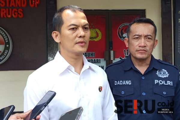 Kasatreskoba Polres Malang, AKP Yussi Purnomo. (Seru.co.id/wul) - Dua Residivis Kembali Ditangkap Seusai Kedapatan Edarkan Ribuan Pil Ekstasi