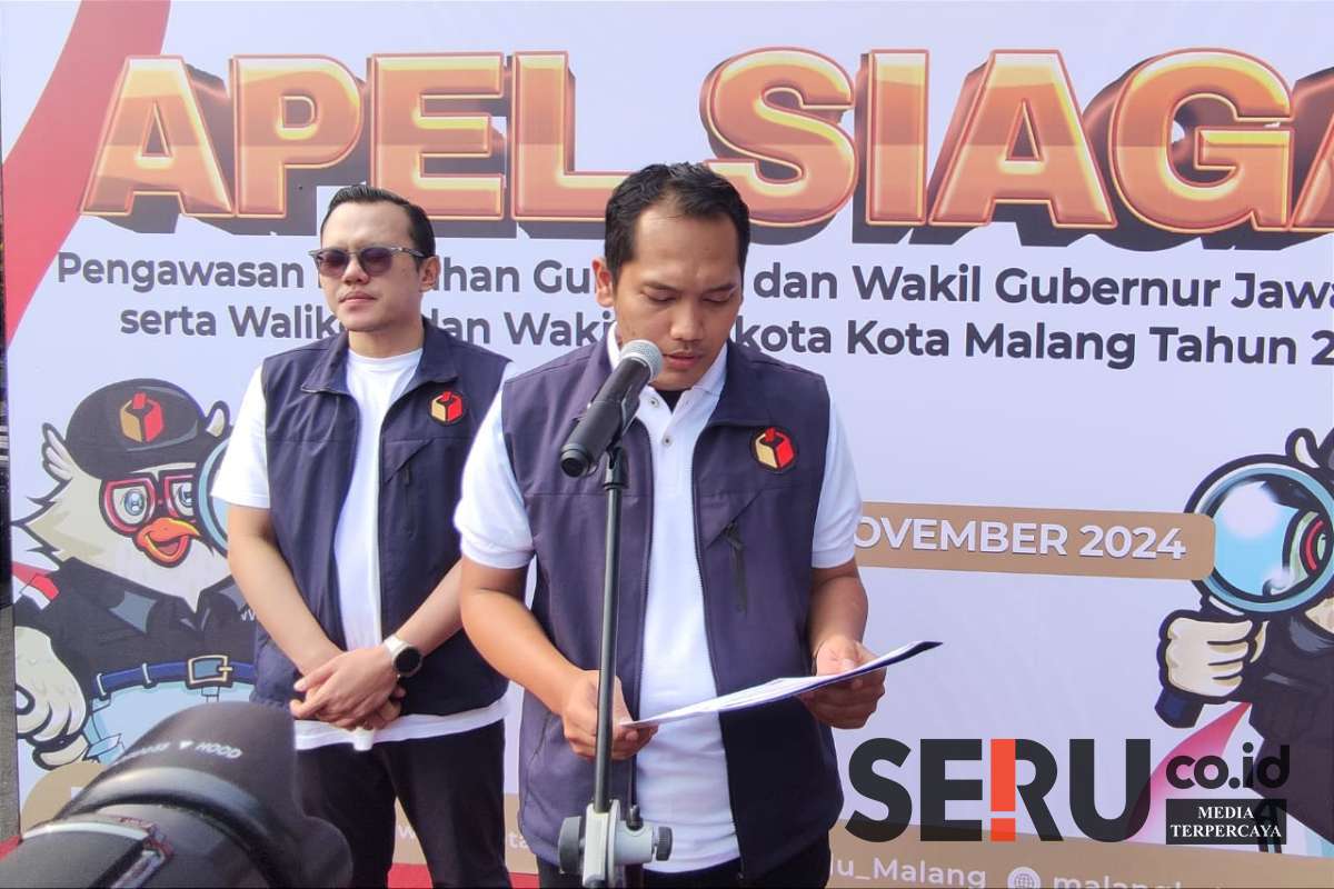 Ketua Bawaslu Kota Malang, Muhammad Arifuddin, menjelaskan kepada awak media. (rhd) - Bawaslu Kota Malang Pemetaan Kerawanan TPS, Jaga Kondusivitas Pilkada Serentak 2024
