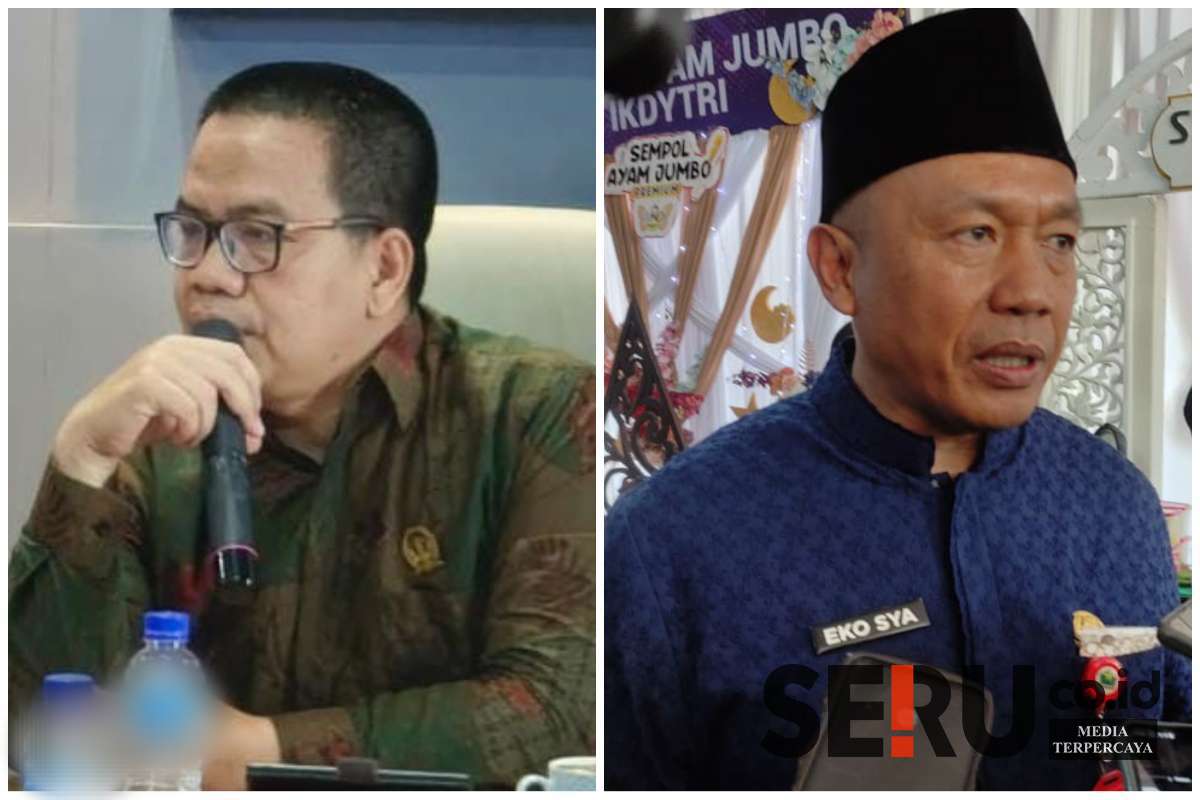 Ketua Komisi B DPRD Kota Malang, H. Bayu Rekso Aji dan Kepala Diskopindag Kota Malang, Eko Sri Yuliadi. (rhd) - Anggaran Terus Menurun, Komisi B DPRD: Diskopindag Kurang Serius Dukung UMKM