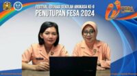 Ketua Yasarini Pengurus Cabang Lanud Abd Saleh Ny. Irma Firman Wirayuda (kiri). (ist) - Ketua Yasarini Pengurus Cabang Lanud Abd Saleh Apresiasi Prestasi Sekolah Angkasa Pada FESA 2024