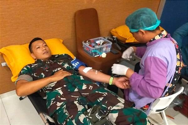 Peduli terhadap Sesama, Kodim 0833/Kota Malang Aksi Donor Darah