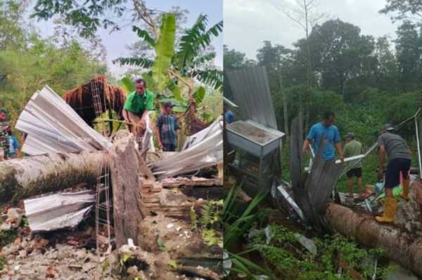 Cuaca Ekstrem, Rumah dan Tempat Usaha di Wagir Rusak Diterjang Angin Kencang