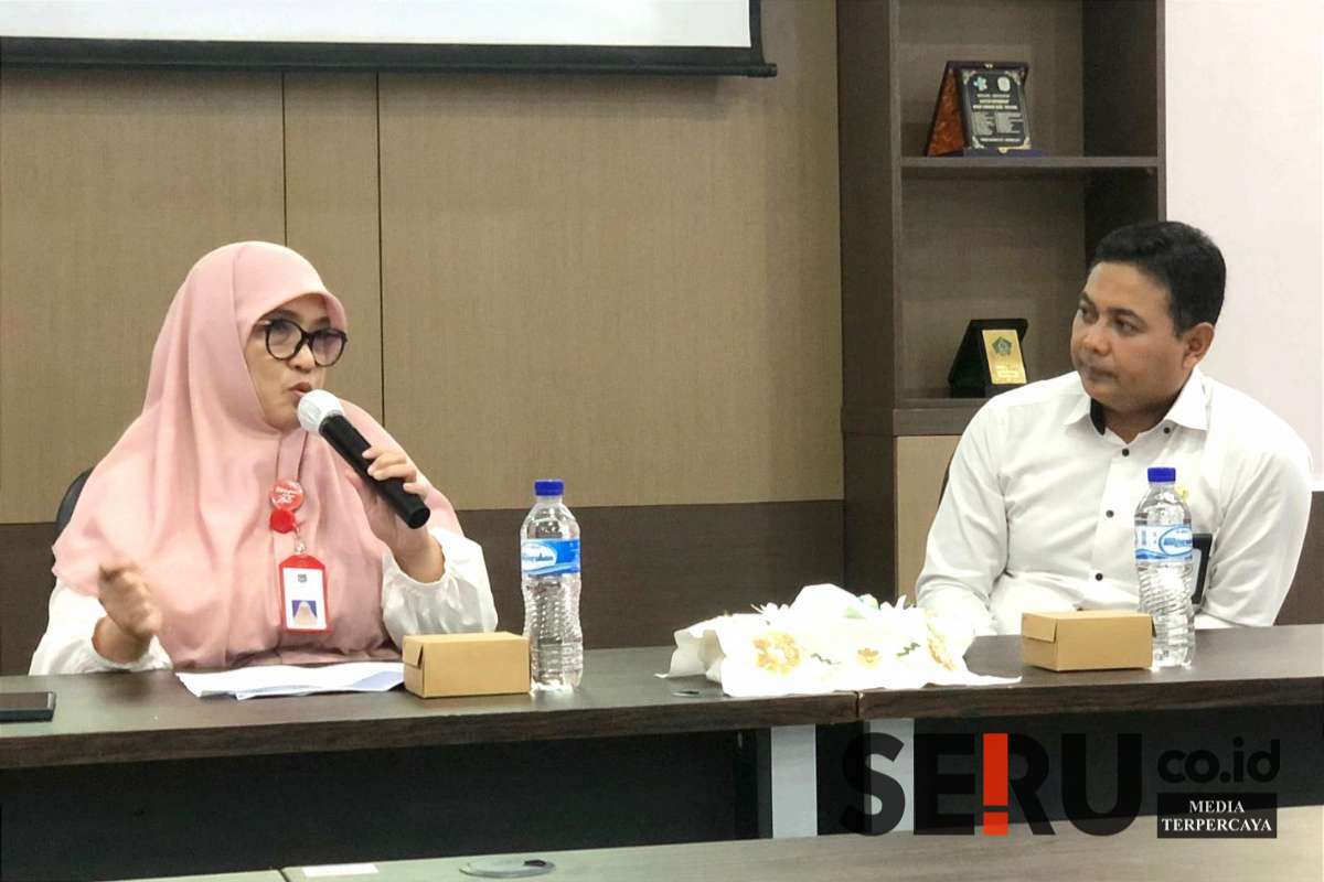 Konferensi pers pemanfaatan DHBCT oleh RSUD Lawang. (wul) - RSUD Lawang Belanjakan 197 Alat Kesehatan dari Pengalokasian DBHCHT