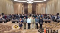 Para pemateri, calon wakil gubernur dan peserta Sarasehan Nasional Pancasila. (rhd) - Sarasehan Nasional Pancasila: Komitmen Cakada dan Masyarakat Anti Money Politics Jaga Integritas Demokrasi