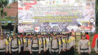 Polres Batu Gelar Apel Pengecekan dan Pergeseran Pasukan Pengamanan Suara TPS