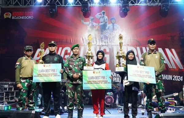 Pemkab dan Kodim 0813 Bojonegoro Sukses Menggelar Lomba Kreasi Baris Berbaris