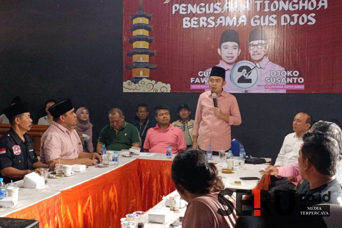 Pertemuan Cabup Nomor 2 Gus Fawait dengan elemen masyarakat. (Seru.co.id/amb) - Cabup Gus Fawait Ajak Masyarakat Perangi Hoaks dalam Pilkada Jember