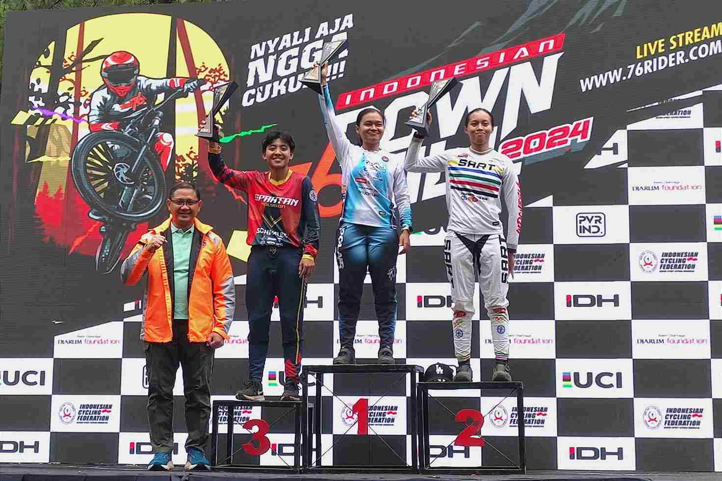 Kejuaraan 76 Indonesian Downhill 2024 di Kota Batu Berlangsung Seru
