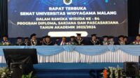 Prosesi wisuda ke-84 Universitas Widyagama Malang. (rhd) - Wisuda ke-84 Universitas Widyagama Malang Cetak 460 Cendekiawan Siap Berkarya