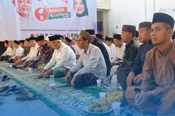 Puluhan Kiai Malang Selatan Doakan Sanusi Kembali Jadi Bupati Malang