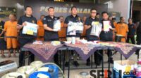 Rilis program 100 Hari Asta Cita Presiden RI. (wul) - Polres Malang Ungkap 23 Kasus di 100 Hari Asta Cita Presiden RI, Judi Paling Banyak