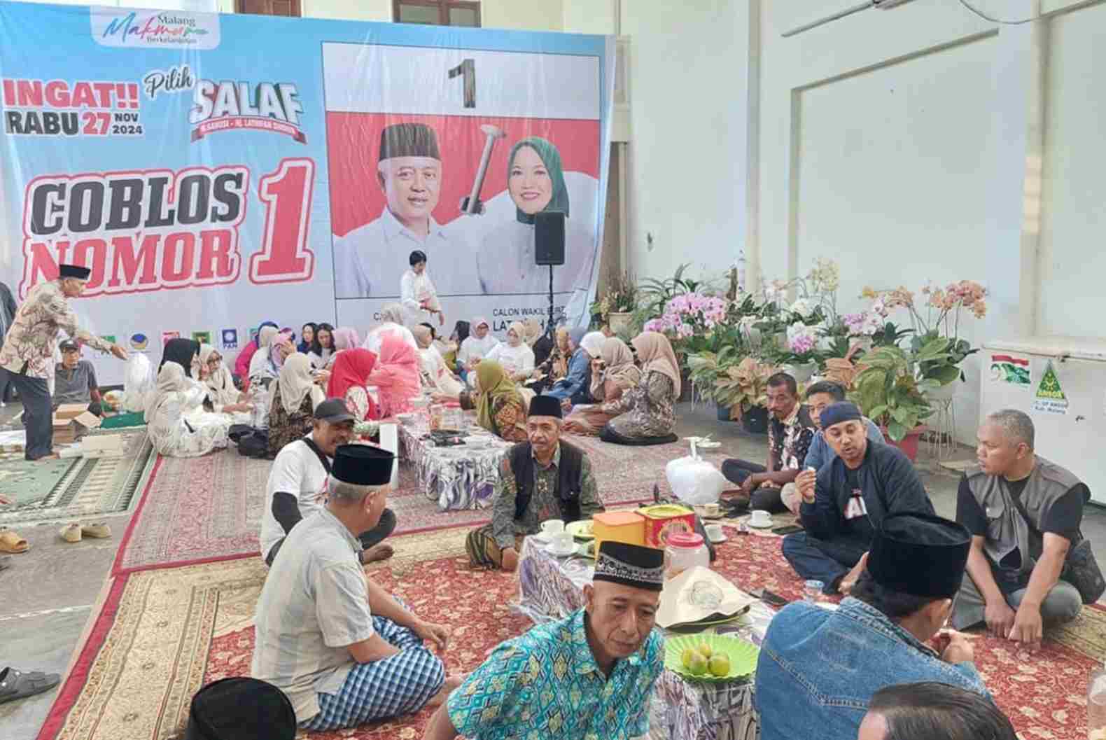 SJI Banjiri Kediaman Sanusi, Dukung SaLaf Menang Pilkada 2024