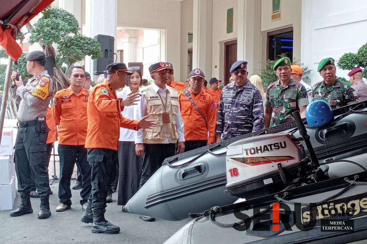 Sekda Kota Malang sebut sarana prasarana mitigasi bencana dalam kondisi siap. (Seru.co.id/afi) - Sekda Kota Malang Pimpin Apel Kesiapsiagaan, Siap Hadapi Bencana Hidrometeorologi